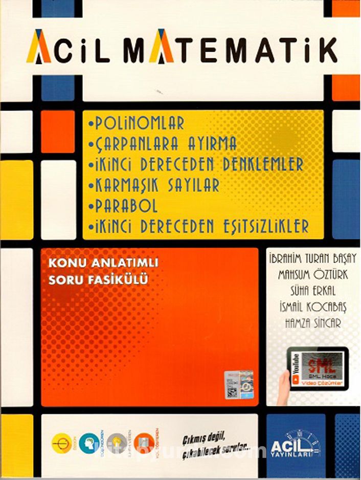 Acil Matematik Polinomlar Çarpanlara Ayırma 2. Dereceden Denklemler Karmaşık Sayılar