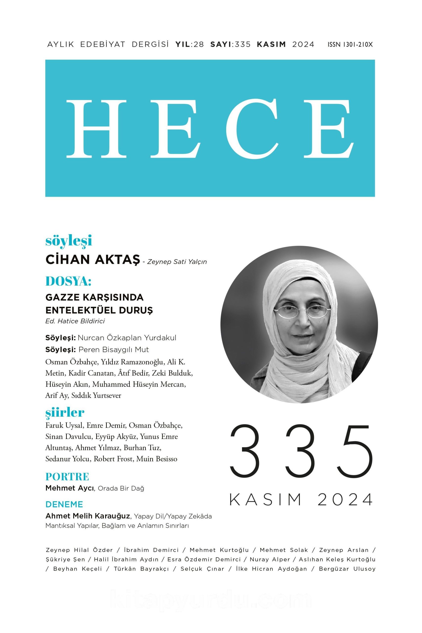 Hece Dergisi Sayı: 335 Kasım 2024