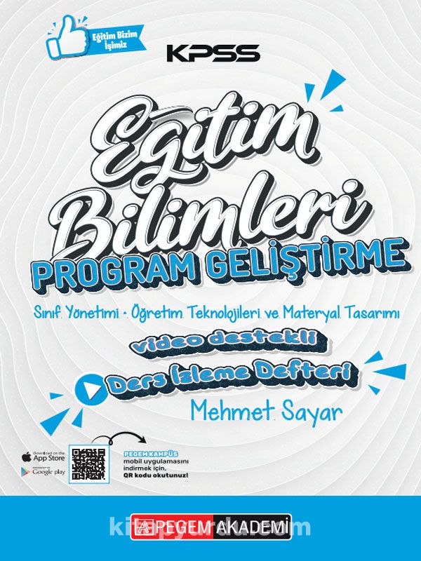 KPSS Eğitim Bilimleri Program Geliştirme Ders Notları Ders İzleme Defteri